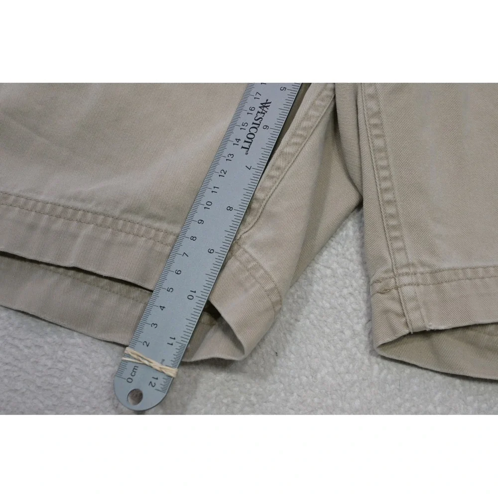 VTG Polo Ralph Lauren Kendall Cargo Shorts Mens 40 Tan Cotton Utility Pockets